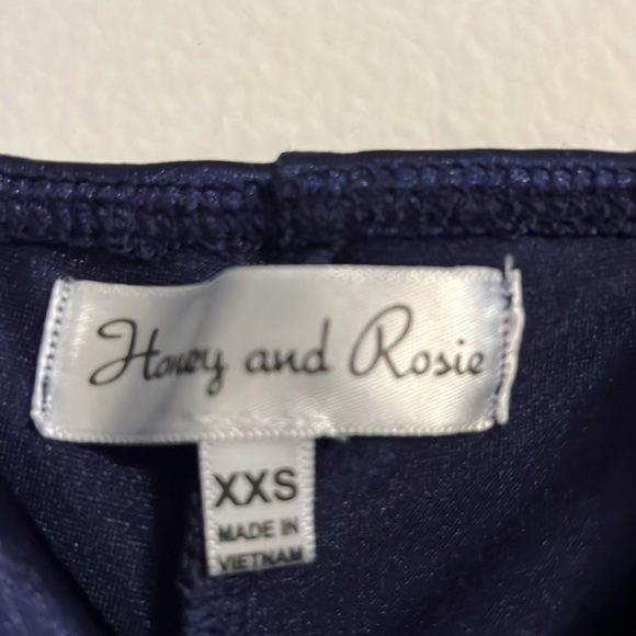 Honey & Rosie soft satin look material blue homecoming dress XXS - Picture 2 of 6